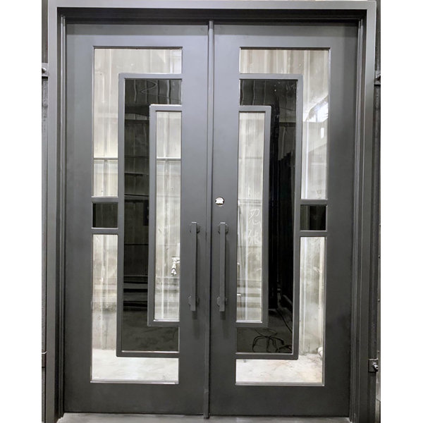 Custom Iron Door Pros 61'' x 81'' Iron Front Entry Doors Wayfair